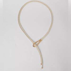 NWT Ann Taylor Metal Loop Braided Wrap Belt
